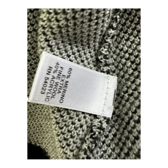 Signature I open front plaid cardigan size small fringe - Picture 8 of 8